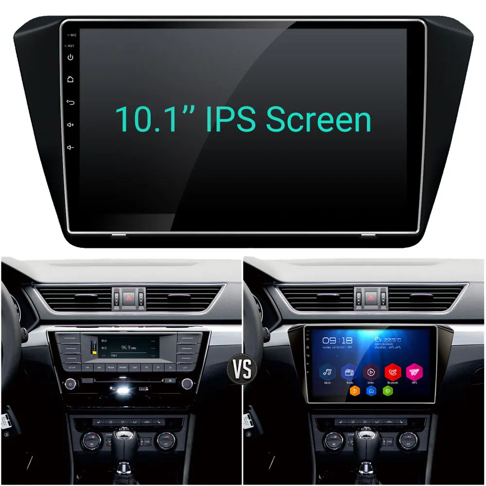 10," ips 4G DSP Carplay Android 8 Восьмиядерный 4 Гб ОЗУ 64 Гб ПЗУ RDS BT автомобильный dvd-плеер радио gps ГЛОНАСС для Skoda Superb