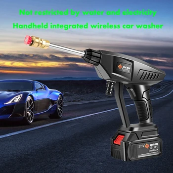 

Portable Cordless High Pressure Car Washer Water Gun 12V-4400mAh Rechargeable Lithium Battery Foam Generator Car Accessories