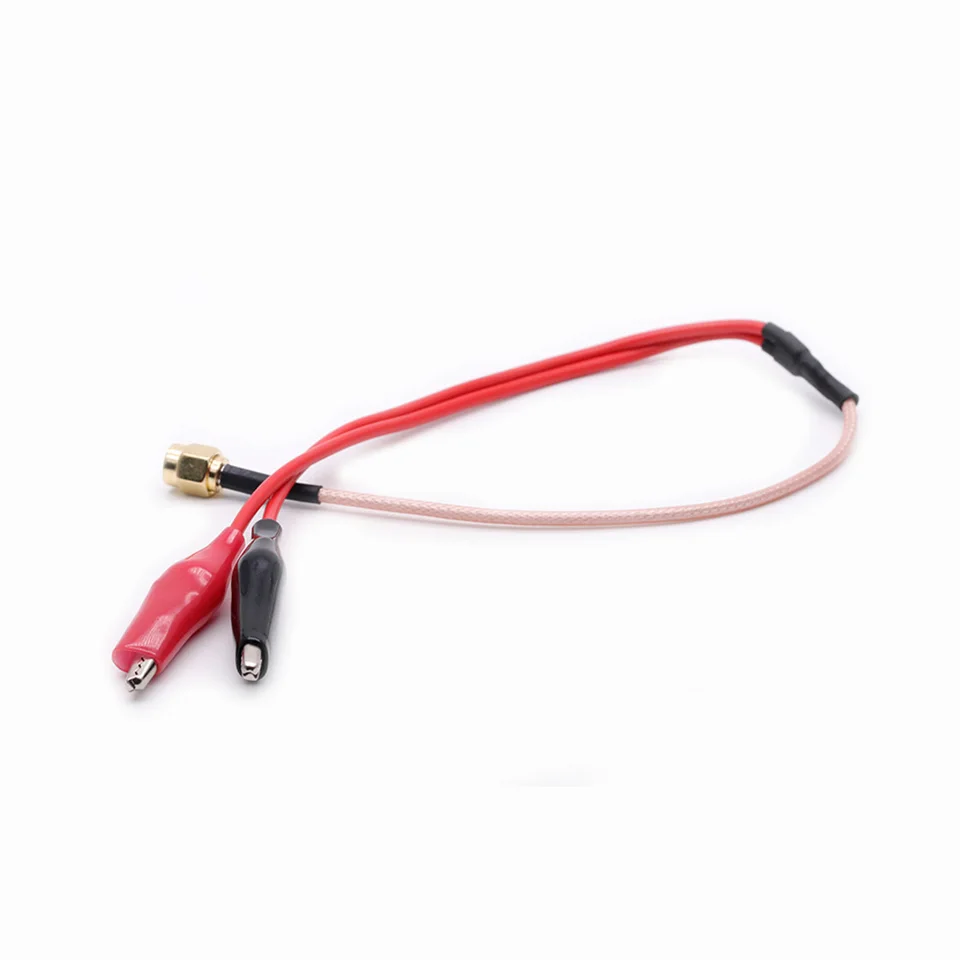 2 Cavi Di Prova RF SMA Maschio A Pinze A Coccodrillo, 30cm, RG316 - Per Test Elettronici
