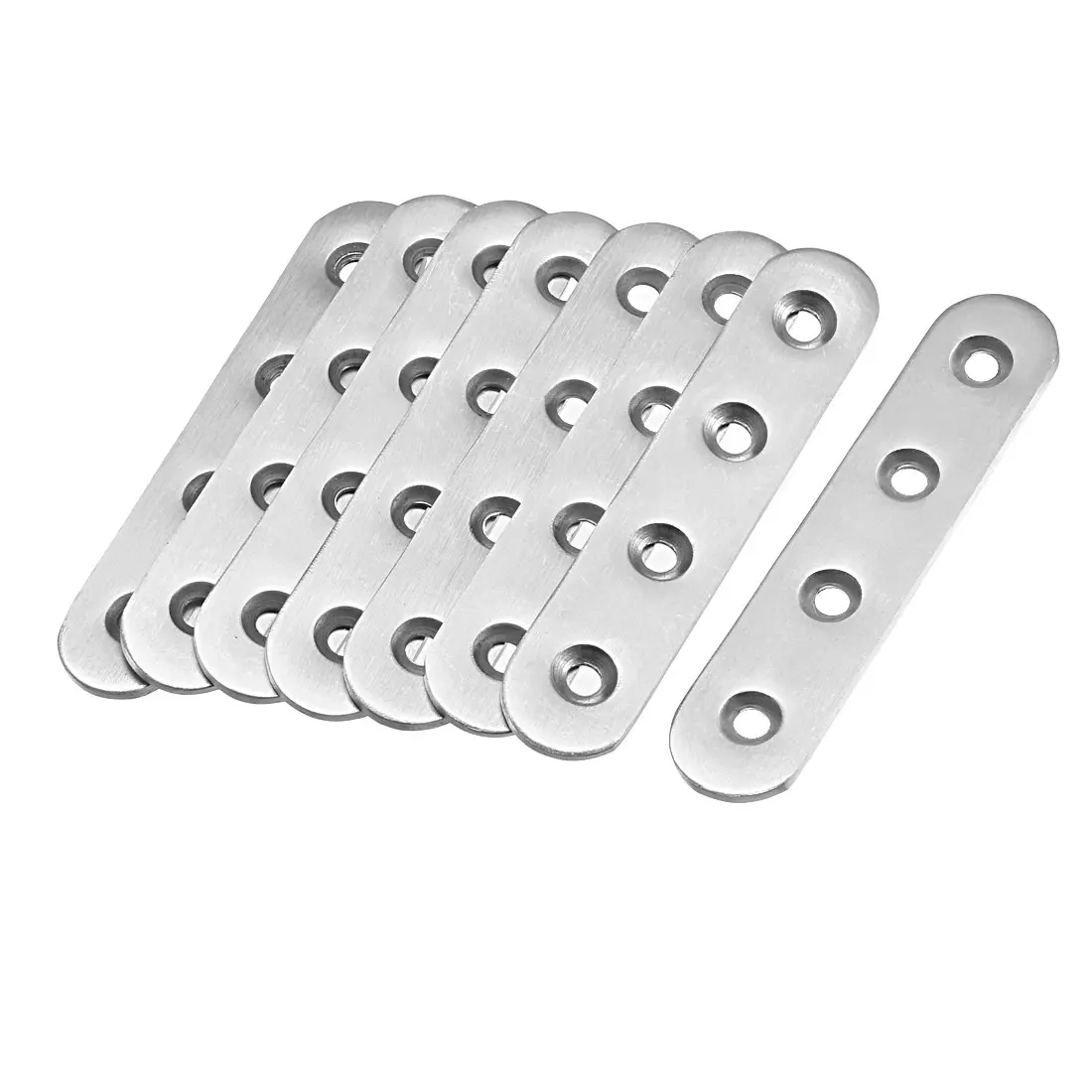 

uxcell Repair Plate, Flat Fixing Burling Corner Brace Bracket Connector 96x20x3mm 8 pcs