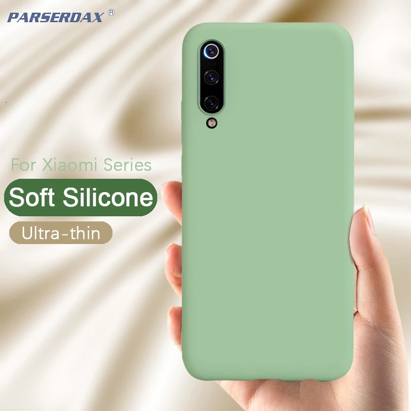 Жидкий силиконовый чехол для Xiao mi CC9 CC9E mi 9T 9 SE 8 Lite A3 A2 6 Play mi x 3 2S 2 mi crofiber тканевая подушка для подкладки 10 шт