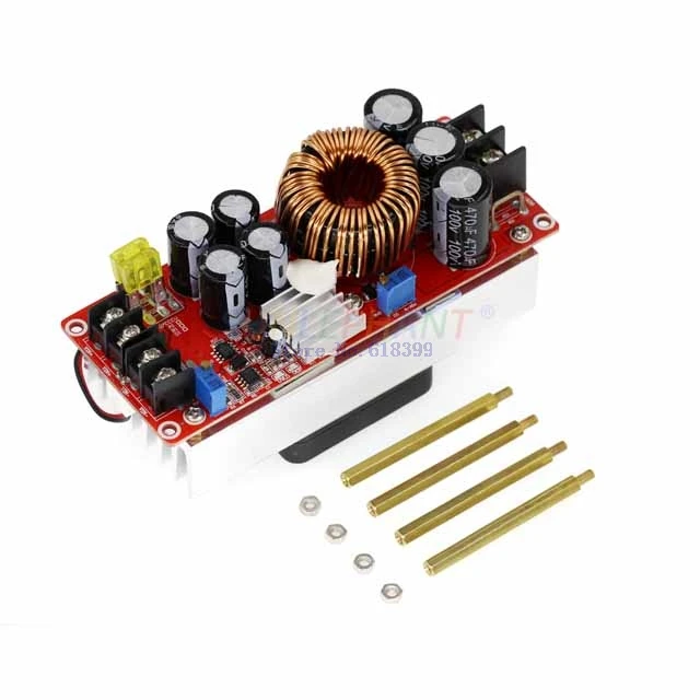 

A6-- 1500W 30A Step Up Module DC-DC Power Boost Converter 10V-60V to 12V-90V LED Boost Module With Fan