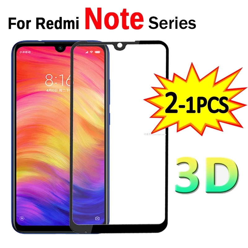 1 2 шт. 3D стекло на Redmy Note 7 8 9 Pro защитное закаленное для Xiaomi Redmi Max 9s защита