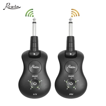 

Rowin WS-30 2.4G Electric Guitar Wireless System Transmitter Receiver Set 30M Transmission Range Built-in Battery with USB Cable