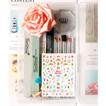 

Stackable Plastic Storage Jewelry Box 28 Grid Home Ring Earrings Storage Case