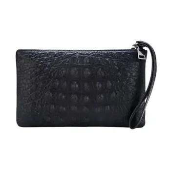 

Man Fashion Leather Clutch Long Wallet Alligator Pattern Card Holder Handbag Zipper Bag