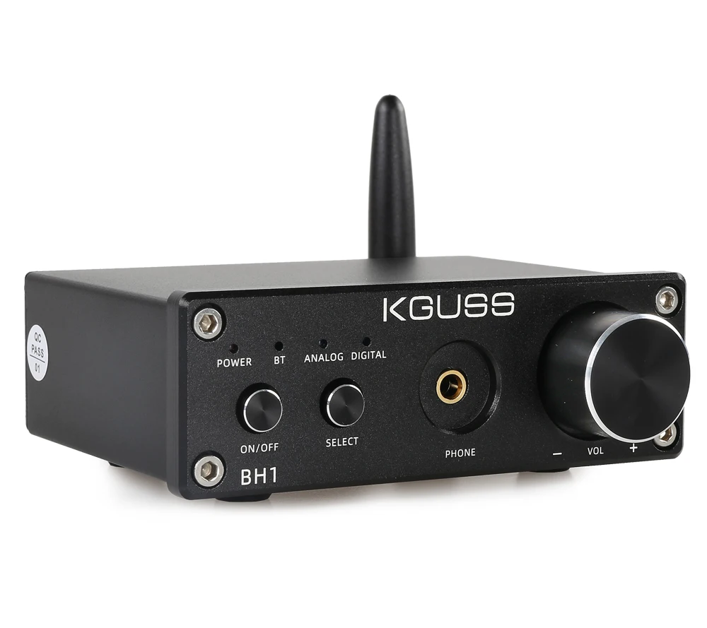 KGUSS BH1 Bluetooth 5,0 аудио HiFi усилитель декодер QCC3008 двухканальный CS8406 чип-преобразователь