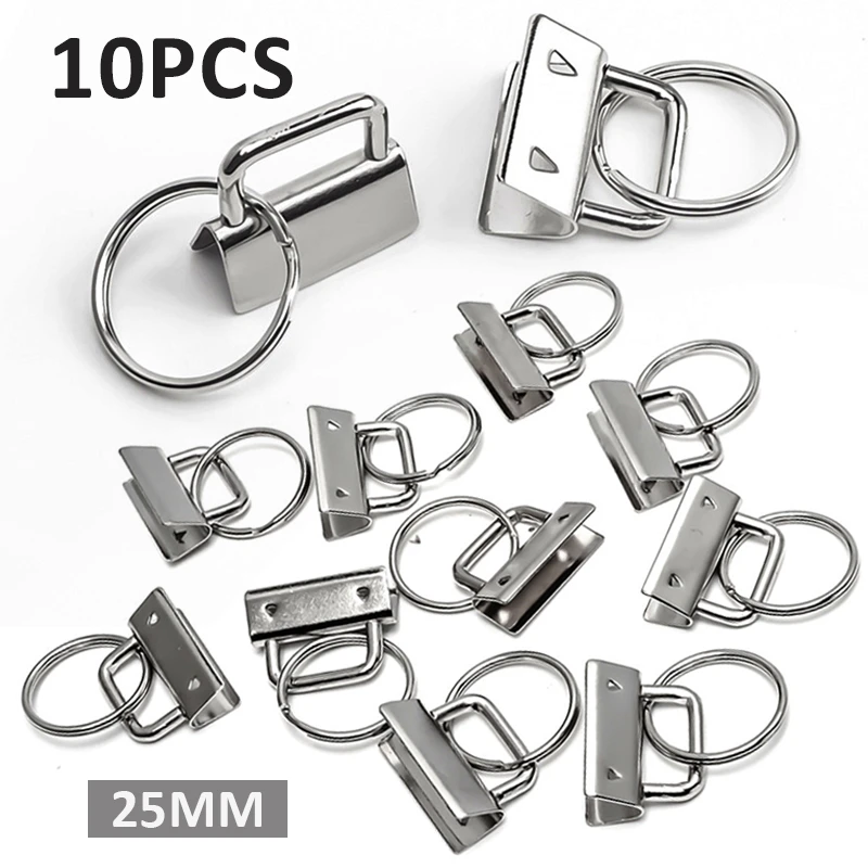 10Pcs Key Fob Hardware Keychain Split Ring Wrist Wristlets Keyring Tail Clip 10Pcs Key Fob Hardware Keychain Split Ring Wrist Wristlets Keyring Tail Clip