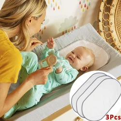 3 pçs bebê mudando esteira portátil dobrável lavável reutilizável viagem fralda mudando esteira capa impermeável 30*60cm