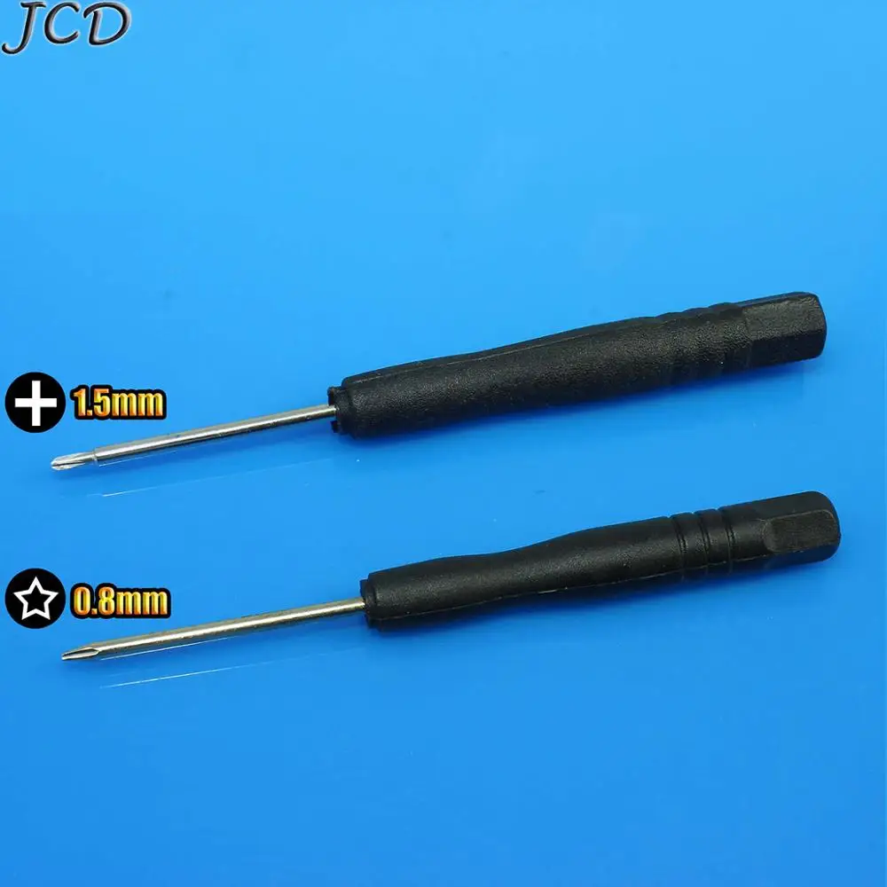 

JCD 2pcs/set Precision Magnetic Screwdriver For iPhone Repair Tools 0.8 Trox, 1.5 Phillips Cross Screwdriver