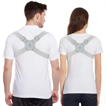 

Adjustable Intelligent Posture Trainer Smart Posture Corrector Upper Back Brace Clavicle Support for Men and Women Pain Relief