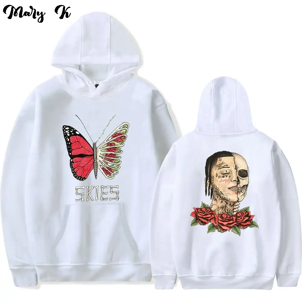 butterfly ribs hoodie lil skies