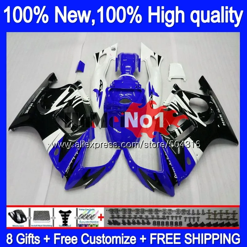Корпус+ майка для HONDA CBR 600F3 CC CBR600FS 1997 1998 3MC. 307 цвет: черный, синий CBR600 F3 FS 600CC 600 F3 97-98 CBR600F3 97 98 обтекатели