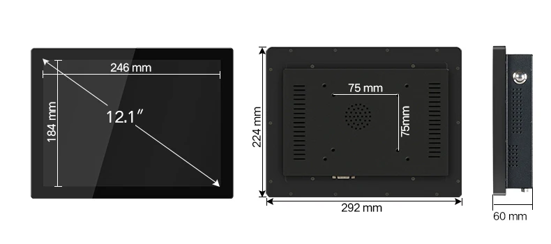 12.1 InchFaismars All In One PC Desktop Panel PC (2)