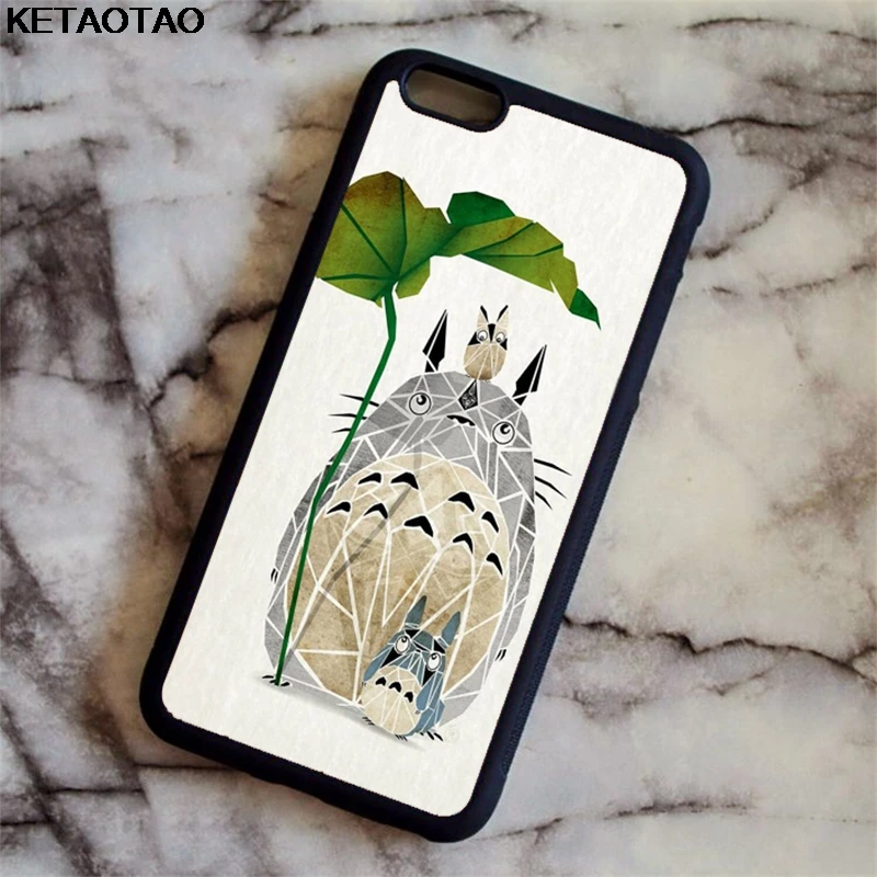 Слоновая кость KETAOTAO Мой сосед Тоторо студия Ghibli для samsung galaxy S4 S5 S6 S7 S8 S9 S10 edge Note чехол Мягкий ТПУ резиновый силиконовый - Цвет: Слоновая кость