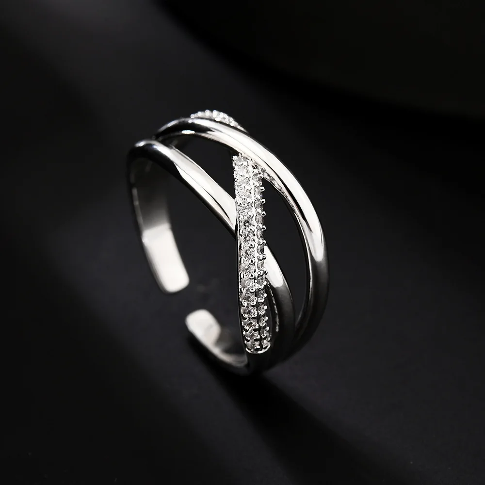 New Product Creative Winding Ring Female Luxury Simple Temperament Ring Fashion Personality Jewelry Girls Gifts Attractive Women