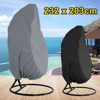 

Outdoor Swing Hanging Chair Eggshell Dust Cover Garden Waterproof UV Protection Universal Cover Polyester Furniture Cover Mat