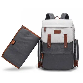 

1 set Multifunctional Mummy Maternity Nappy Diaper Bag Large Capacity Baby Travel Backpack with Stroller Straps Changing Pad