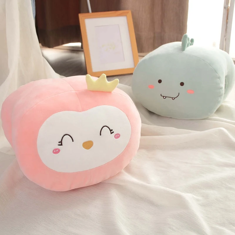 8 видов стилей мягкий Handwarm Kawaii коала ленивый Единорог плюшевая игрушка-подушка мультяшный Пингвин динозавр Кролик Мышь Мягкая игрушечная печать