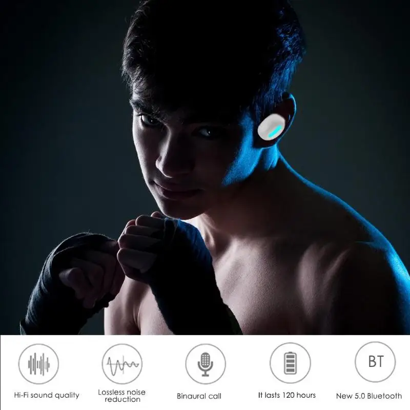 HBQ-Q32 Bluetooth наушники Беспроводной спортивные наушники для бега с зарядный чехол легкость переноски удобный Перевозчик