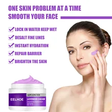 

EELHOE Lavender Aloe Vera Facial Cream Whitening Moisturizing Anti-Wrinkle Acne Shrink Pore Lifting Firming Face Skin Care Cream