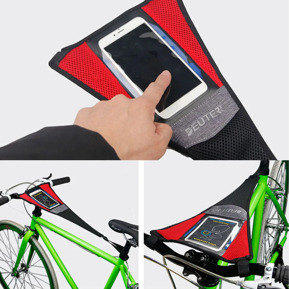 С чехлом для телефона, впитывающая Пот крышка, сетчатая велосипедная лента, тренировочная лента для езды на велосипеде, внутренняя рамка "Спорт", защитная дорожная гимнастическая лента