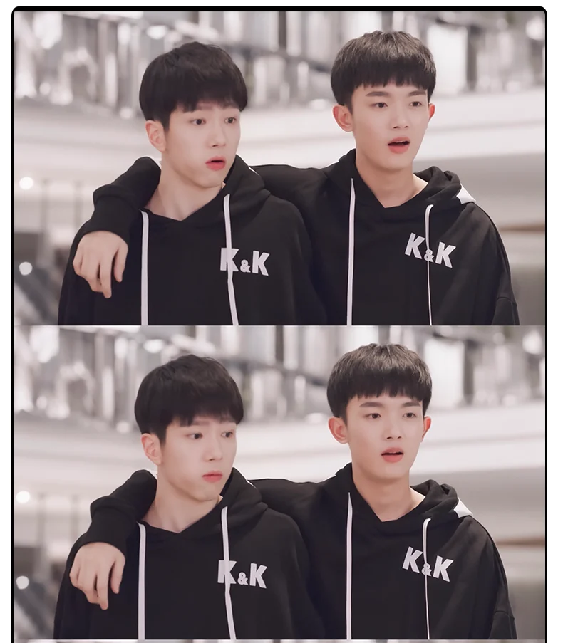 Вперед, кальмар! Li Xian Hu Yitian K& K Club черно-белые толстовки, свитшоты для женщин и мужчин, свободные плотные Топы с капюшоном, пуловеры