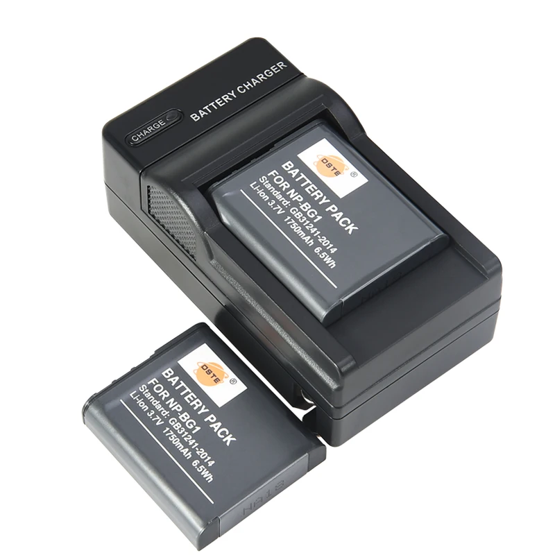 2/3 шт 1750 мАч 3,7 V DSTE NP-BG1 NP-FG1 цифровой Батарея камеры DSLR 1* Зарядное устройство для sony DSC-H7 DSC-H9 DSC-H10 DSC-H20 DSC-H50