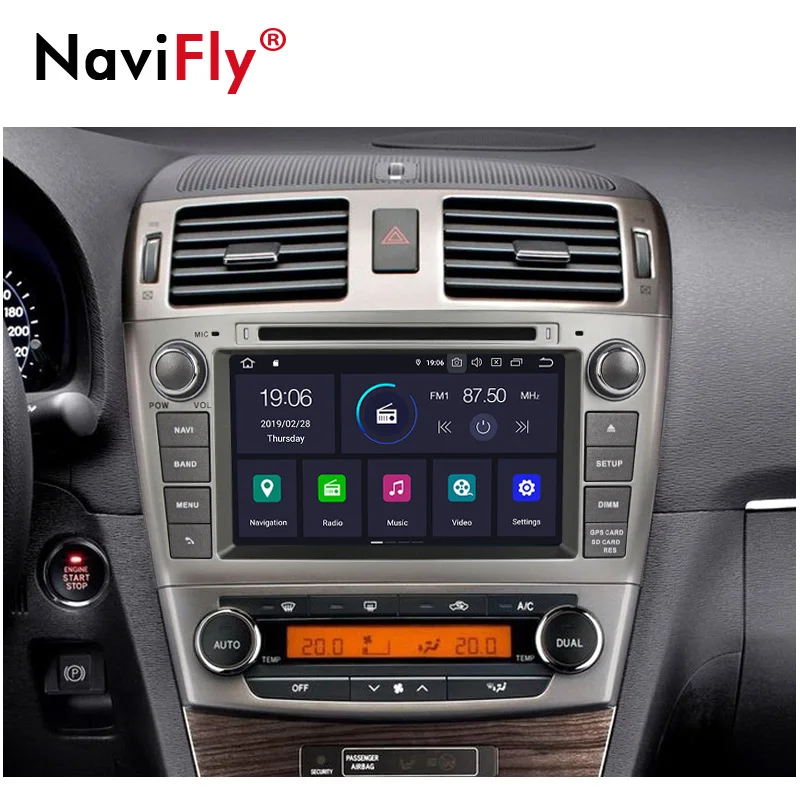 Discount PX5 Octa Core Android9.0 4G RAM 64G ROM Car Multimedia Audio for Toyota Avensis/T25 2003-2008 Radio GPS Navigation Video 4G WIFI 5
