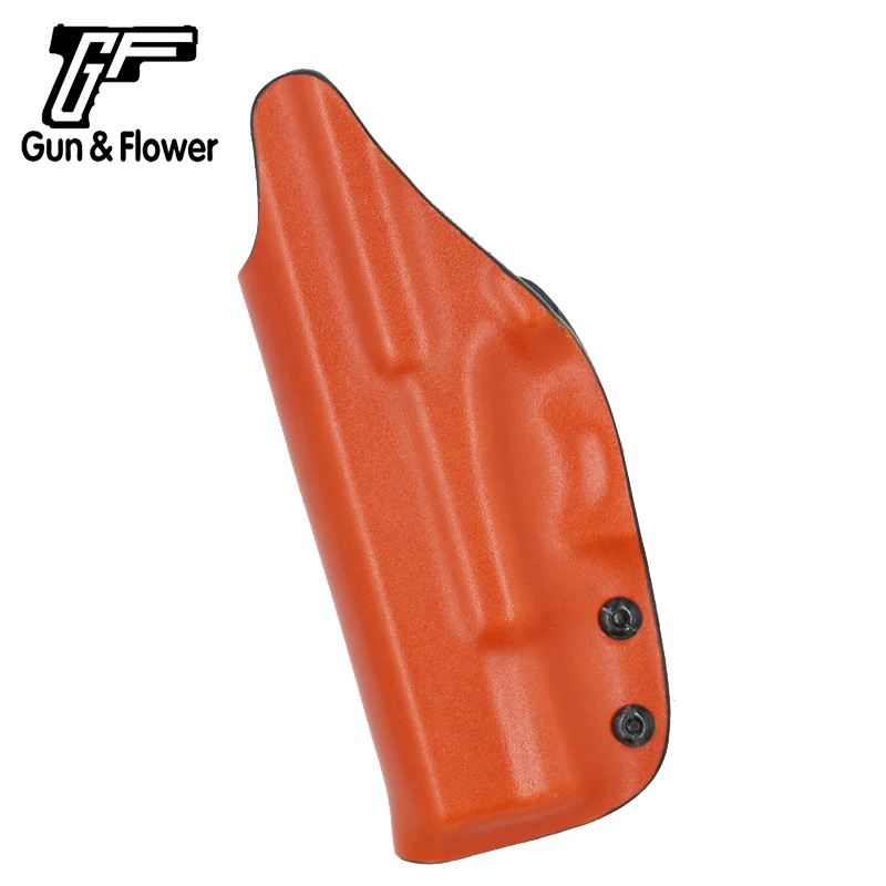 Gun&Flower Glock 19/23/32 Leather Kydex Hybrid IWB Concealment Holsters Fast Draw Inside Waistband Gun Holder Pouch