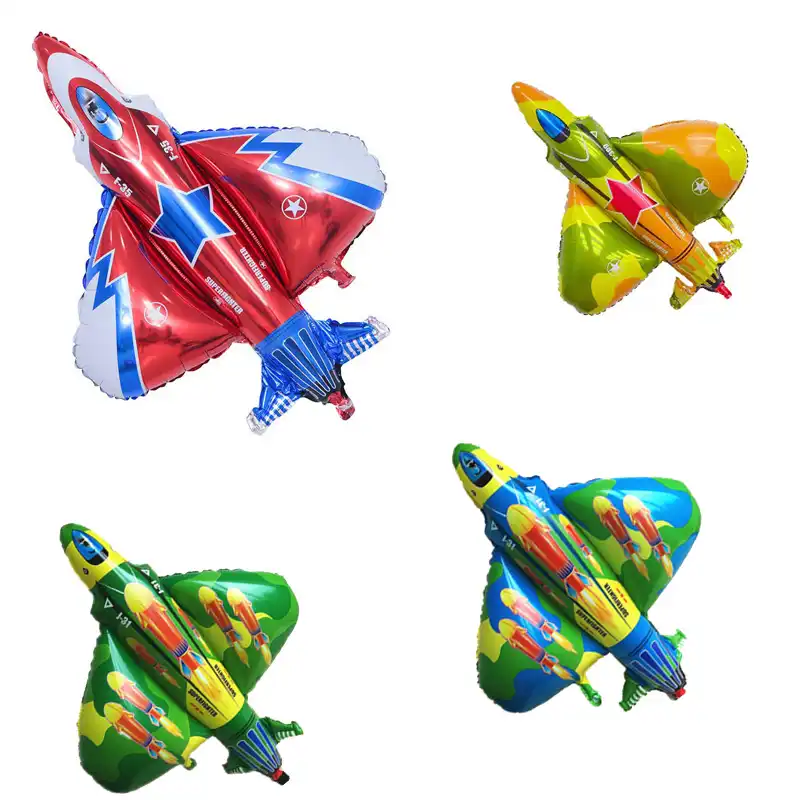 Grands Ballons En Aluminium D Avion Decorations De Mariage Joyeux Anniversaire De Dessin Anime De Ballons D Air Cadeaux Pour Enfants Aliexpress