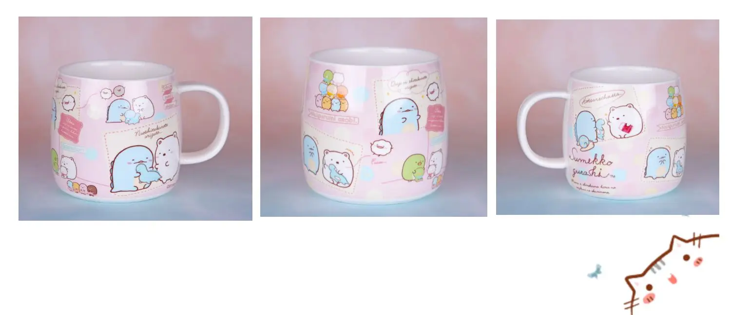 Anime Cartoon Sumikko Gurashi Corner Bio Cartoon Cute Ceramic Mug Drinking Milk Coffee Tea Water Cups Home Office Breakfast Cup