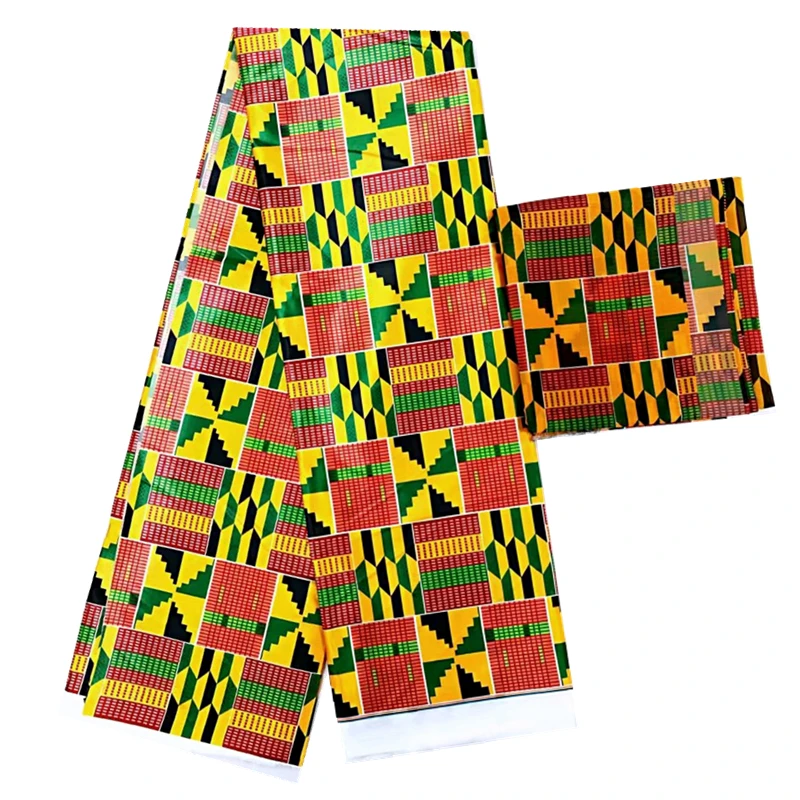 Горячая Распродажа африканская Анкара ткань принты Gahna Стиль атласная шелковая ткань с органзой Африканский Воск дизайн