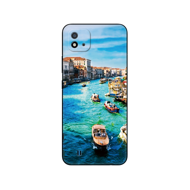 Realme C11 2021 2020 Case Soft Silicon Back Cover For OPPO RealmeC11 C 11 Phone Case RMX3231 RMX2185 6.5inch black tpu case