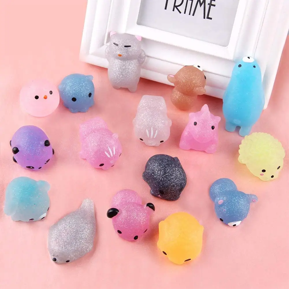 Нет, 30 шт., мягкие игрушки Mochi, блестящие мини игрушки в форме животных, мягкие игрушки, вечерние игрушки для детей, игрушки для снятия стресса, рождественские подарки