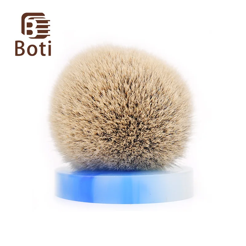 Boti Brush-SHD Silk HMW Silvertip Badger hair knot Super Higher density Silk HMW Silvertip  Bulb Shape shaving brush knot