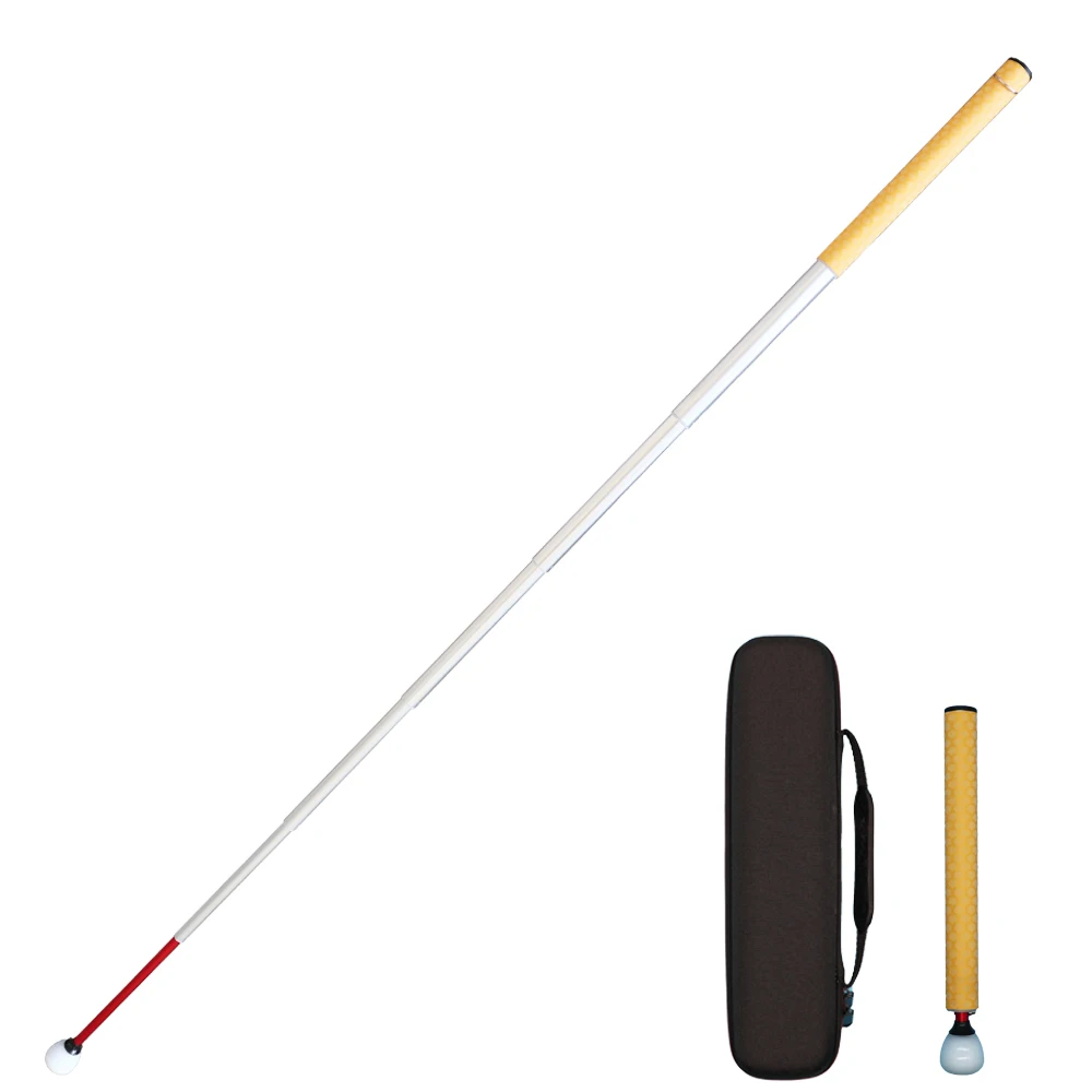 Walking Stick Aluminum Telescopic Blind Cane with Rolling Tip 30cm-150cm (12 inch-59 inch) with 2 Tips