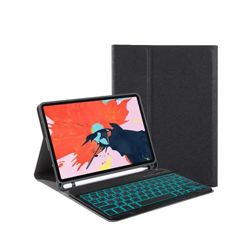 

For iPad Pro 11 inch 2020 Case Keyboard with Pencil Holder Backlit Russian Bluetooth Keyboard for iPad Pro 2020 11 Case Smart