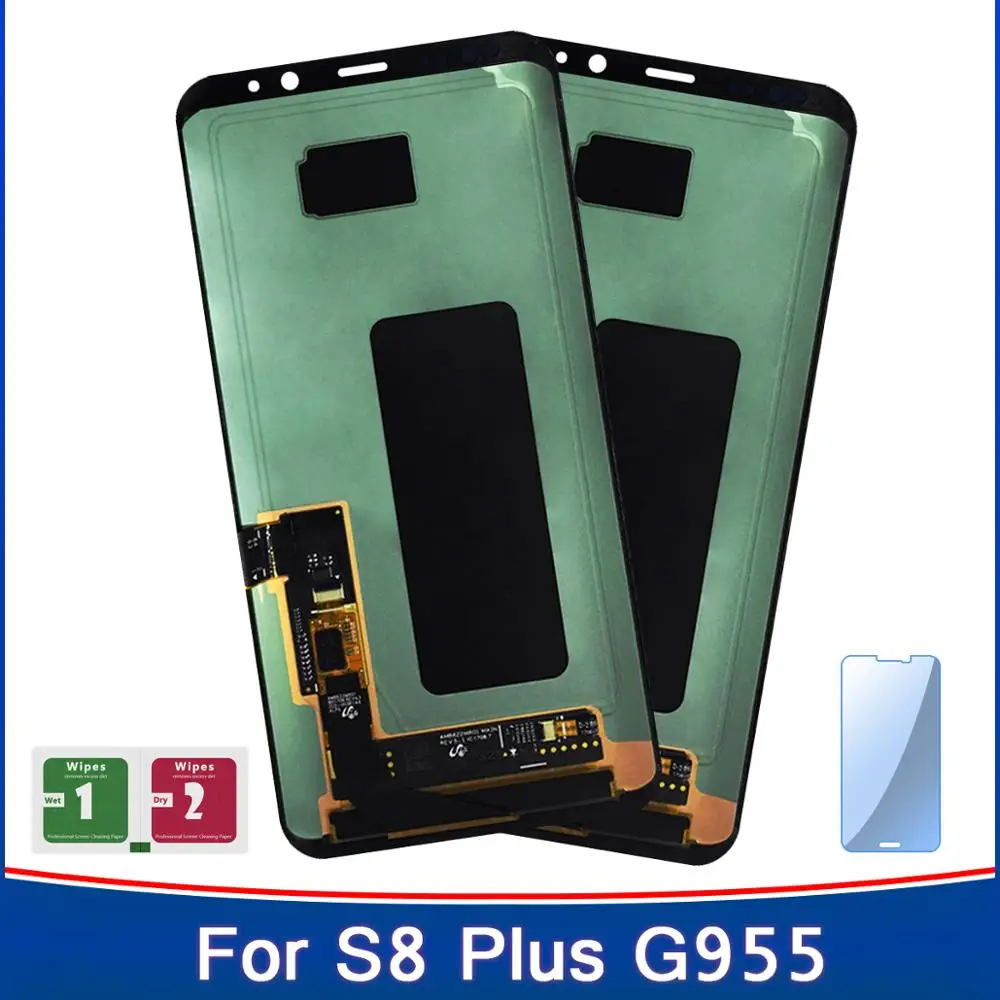 2 шт. супер Amoled дисплей для samsung Galaxy S8 Plus G955 G955F G955A G955T G9550 ЖК сенсорный экран
