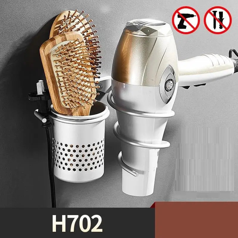 MODEL D Фен для волос держатель для ванной комнаты Badkamer аксессуары Banyo стены Salle De Bain аксессуары полки Ванная комната организатор - Цвет: MODEL D