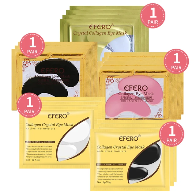 Eye Patches Hyaluronic Acids Microneedle Eye Pads Moisturizing Wrinkles Fine Lines Dark Circles Removal Collagen Eye Mask Patch 5pair style L