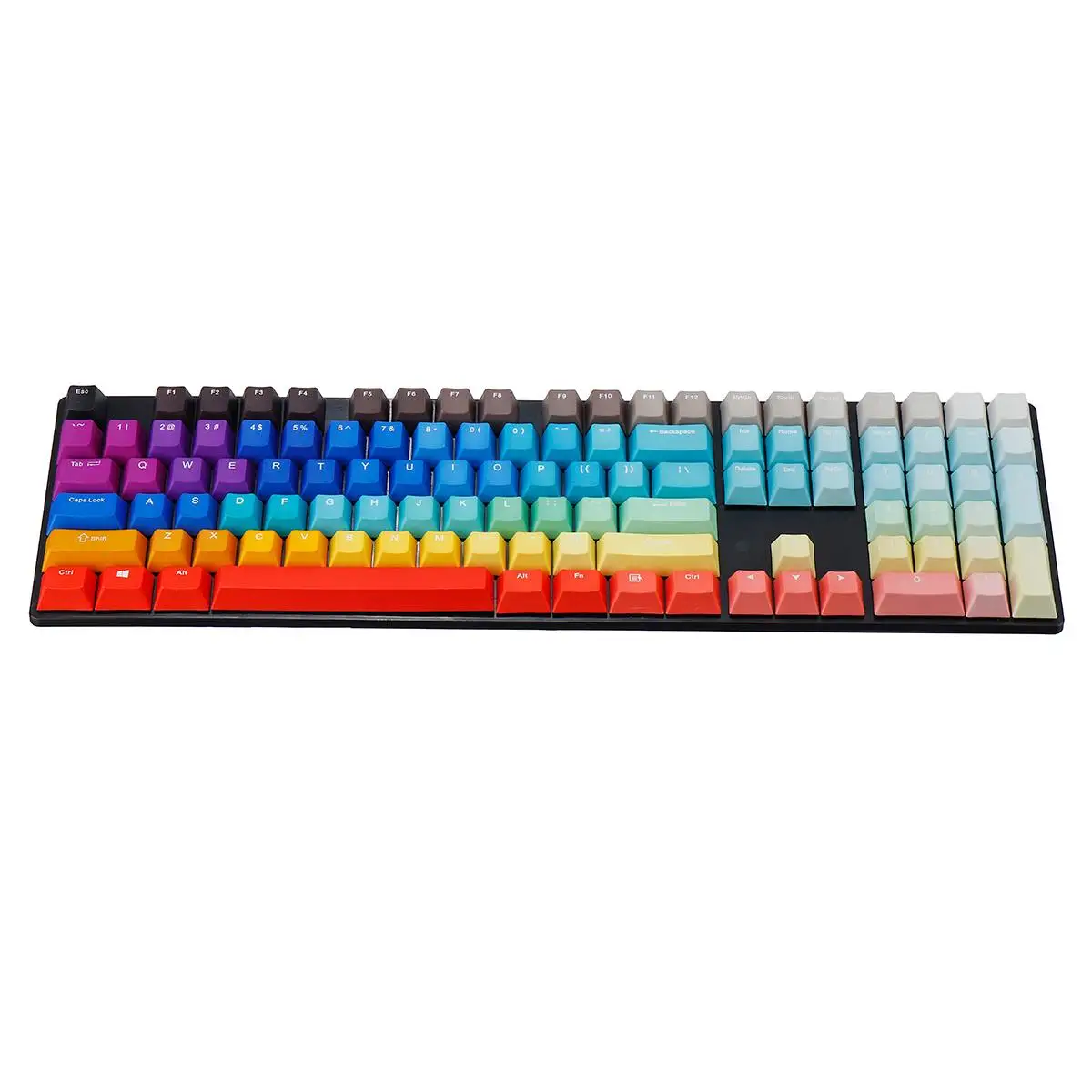 108 keys Gradient PBT Sublimation Keycaps Thermal Sublimation Process 108-key PBT Keycaps Keycaps Only