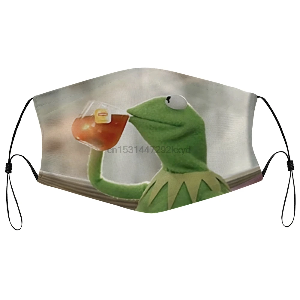 Пылезащитная маска с фильтром для мужчин Kermit The Frog сито чай белый мальчика