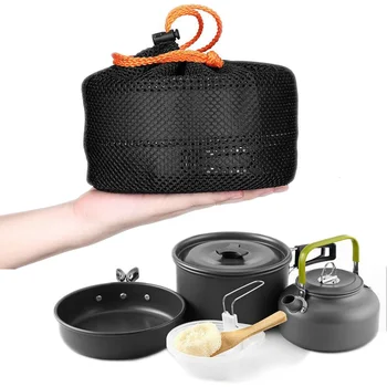 

Camping cookware Outdoor cookware set camping tableware cooking set travel tableware Cutlery Utensils hiking picnic set