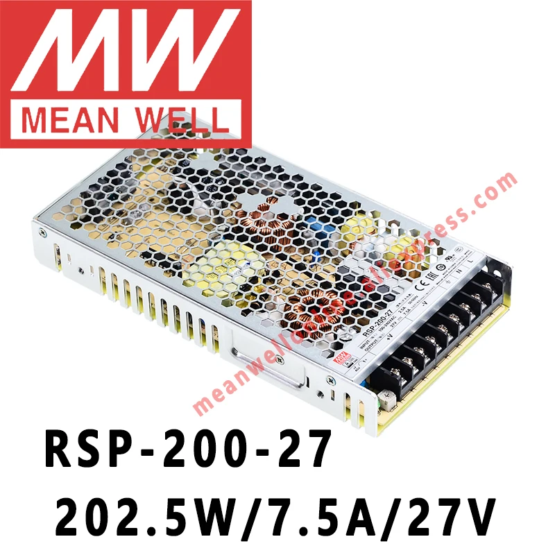 Бренд Mean Well представляет RSP-200 серии meanwell(5В/12В/15 V/24 V/48VDC 200 ватт один Выход с PFC Функция Питание Интернет-магазин