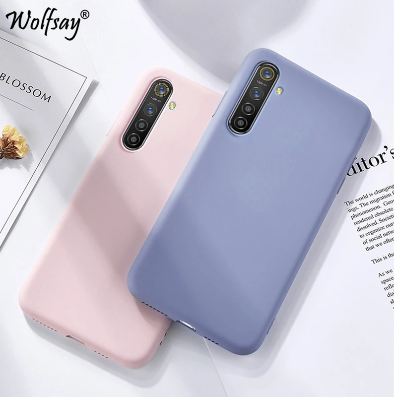 Яркий ТПУ чехол для Oppo Realme C3 из углеродного волокна однотонный Жидкий X2 6 5i X50 XT 730G |