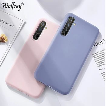 Перейти на Алиэкспресс и купить Яркий ТПУ чехол для Oppo Realme C3, чехол из углеродного волокна, однотонный Жидкий чехол для Oppo Realme X2, чехол Realme 6 5i X50 X2 XT 730G