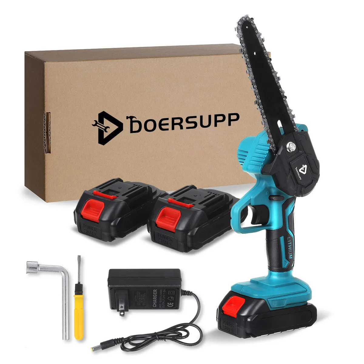 6 Inch 1300W Electric Chain Saw Cordless Garden Tree Pruning Logging Trimming Woodworking Power Tool for Makiita Battery | Инструменты