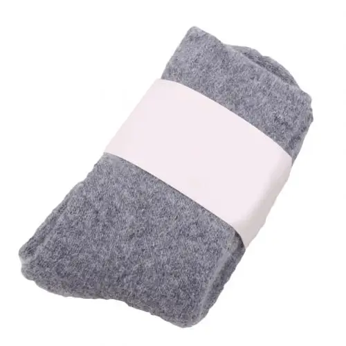 Medium Gray Модные зимние женские однотонные плотные теплые мягкие эластичные носки средней длины - Цвет: Medium Gray
