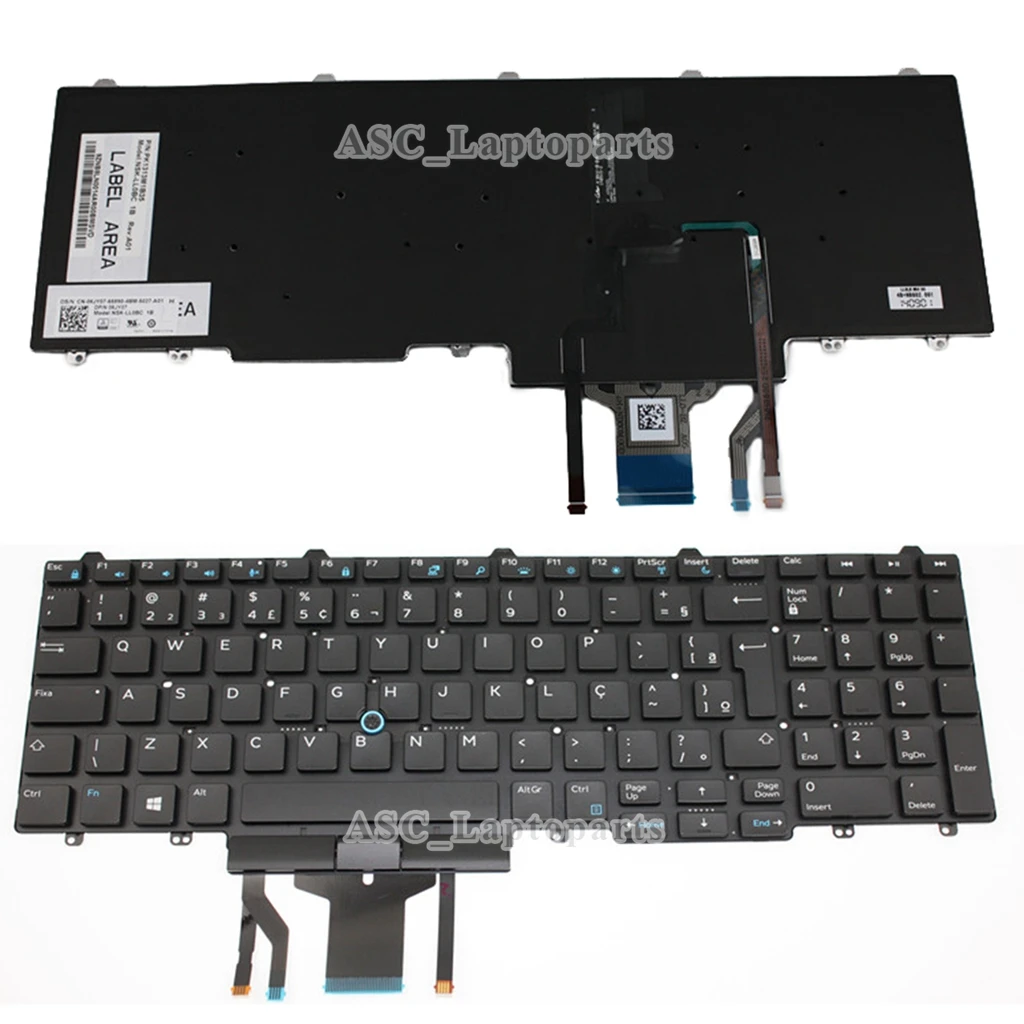 Новая Бразильская португальская Клавиатура Teclado для DELL Latitude E5550 E5570 E5580 5550 5580 5590 5591